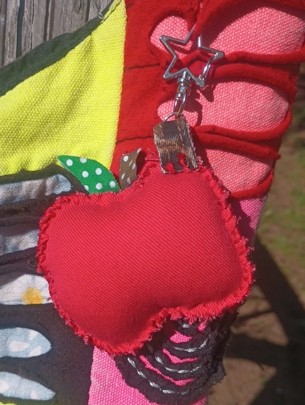 Handcrafted Apple Keychain - Picture 3 of 5